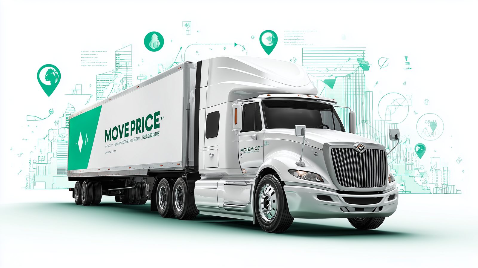 Long distance moving truck